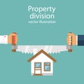 Property division. vector