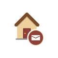 Property Email Flat Colored Icon