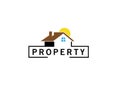 Property home management and rights or tax logo