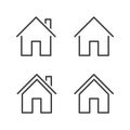 Property Line Icon. Editable Stroke