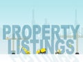 Property Listings Means For Sale And House Royalty Free Stock Photo
