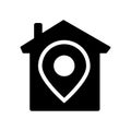 property location icon. Trendy property location logo concept on