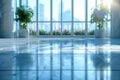 A property with a lot of windows, plants, and a swimming pool Royalty Free Stock Photo