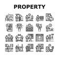 Property Maintenance And Repair Icons Set Vector