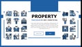 Property Maintenance And Repair Landing Header Vector