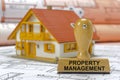 Property management printed on rubber stamp Royalty Free Stock Photo