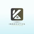 Property photography vector logo k letter