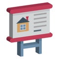 Property Presentation Color vector icon fully editable Royalty Free Stock Photo