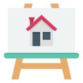 Property Presentation Color vector icon fully editable Royalty Free Stock Photo