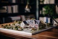 Property preview Model houses displaying various real estate options and designs