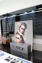 Property with starck sign, showcasing eyewear products