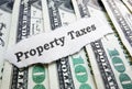Property Taxes money Royalty Free Stock Photo