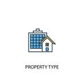 Property Type concept 2 colored line