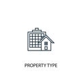 Property Type concept line icon. Simple