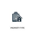 Property Type icon. Simple element