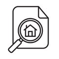 Property valuation icon vector illustration.
