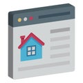 Property Website Color vector icon fully editable