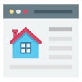 Property Website Color vector icon fully editable