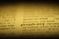 prophecy word dict Royalty Free Stock Photo