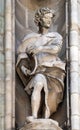 The prophet Daniel, statue on the Milan Cathedral