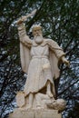 Prophet Elijah Statue in Muhraqa Monastery on Mount Carmel, Israel