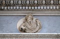 Prophet Ezekiel, relief on the portal of the Cathedral of St Lawrence in Lugano, Switzerland