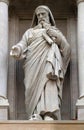 Prophet Ezekiel, statue on the facade of Saint Augustine church in Paris