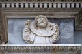 Prophet Isaiah, relief on the portal of the Cathedral of Saint Lawrence in Lugano Royalty Free Stock Photo