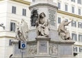 Prophet Isaiah by Revelli, base of the Column of the Immaculate Conception monument, Rome Royalty Free Stock Photo