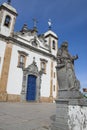 Prophet Jonas and the Church Bom Jesus de Matosinhos Royalty Free Stock Photo