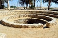 Prophet Moses Springs, Water wells and palms in Sinai Peninsula, Ras Sidr, Egypt, The Springs of Moses are a group of hot springs