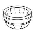 Prophet Muhammad s Bowl and Sacred Seal Icon. Doodle Hand Drawn or Outline Icon Style