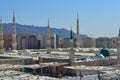 Prophet's Mosque in Medina close up Royalty Free Stock Photo
