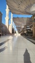 Prophet& x27;s Mosque in Medina Al Munawaroh umroh Royalty Free Stock Photo