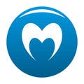 Prophetic heart icon blue