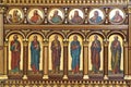 Prophets and Apostles, detail of Iconostasis in Greek Catholic Co-cathedral of Saints Cyril and Methodius in Zagreb Royalty Free Stock Photo