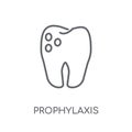 Prophylaxis linear icon. Modern outline Prophylaxis logo concept