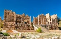 Propileus of the Temple of Jupiter at Baalbek, Lebanon Royalty Free Stock Photo