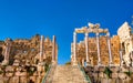 Propileus of the Temple of Jupiter at Baalbek, Lebanon Royalty Free Stock Photo