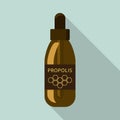 Propolis dropper icon, flat style