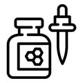 Propolis dropper icon, outline style