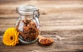 Propolis granule Royalty Free Stock Photo