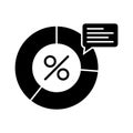 Proportion glyph vector icon which can easily modify or edit