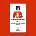 proportion website golden ratio vector