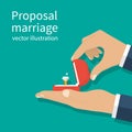 Proposal marriage, vector