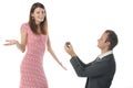 Proposal scene Royalty Free Stock Photo