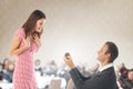 Proposal scene Royalty Free Stock Photo