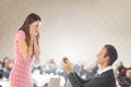 Proposal scene Royalty Free Stock Photo