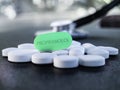 Propranolol beta blocker green pill