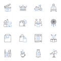 Proprietor line icons collection. Business-owner, Entrepreneur, Manager, Founder, Owner, Boss, Creator vector and linear